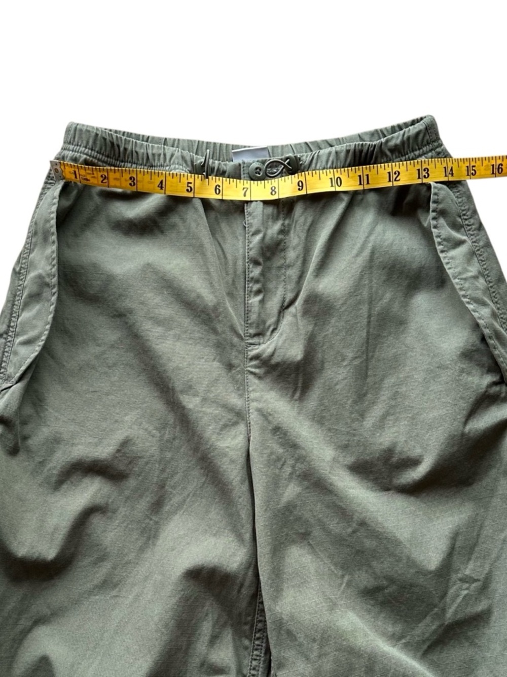 TNA Aritzia Aviator Parachute Pants - Cotton Ripstop - Olive Green- Size Small - Picture 11 of 11